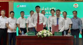 Bảo hiểm Agribank, Trung tâm Hỗ trợ nông dân, nông thôn T.Ư Hội NDVN ký kết biên bản ghi nhớ hợp tác