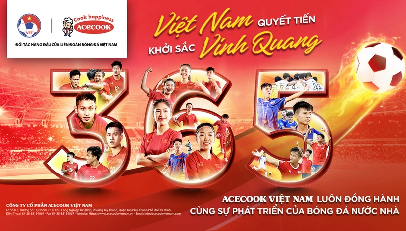  Acecook Việt Nam: &quot;Cùng bóng đá Việt bền chí kiên tâm-vững vàng tạo kỳ tích&quot; 