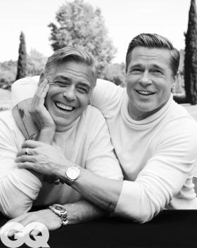  Đôi bạn thân Brad Pitt và George Clooney đọ vẻ điển trai