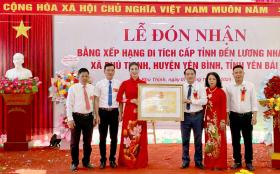 Đền Lương Nham, huyện Yên Bình đón nhận Bằng xếp hạng Di tích lịch sử cấp tỉnh