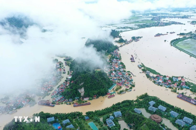  Mực nước trên các sông tại Hưng Yên, Ninh Bình đã giảm 